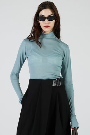 Pure Merino Wool Turtleneck Top - 2025 AUTUMN