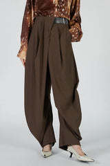 Asymmetrical Belt Pants - 2025 AUTUMN