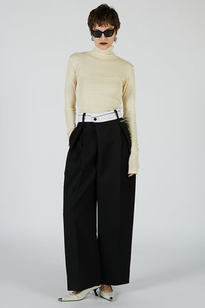 Pure Merino Wool Turtleneck Top - 2025 AUTUMN
