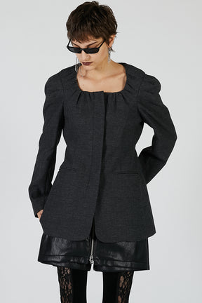 Square neck jacket - 2025 AUTUMN