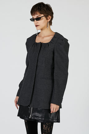 Square neck jacket - 2025 AUTUMN