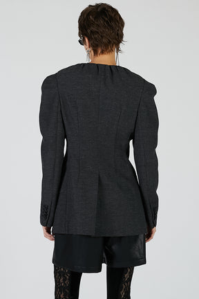 Square neck jacket - 2025 AUTUMN
