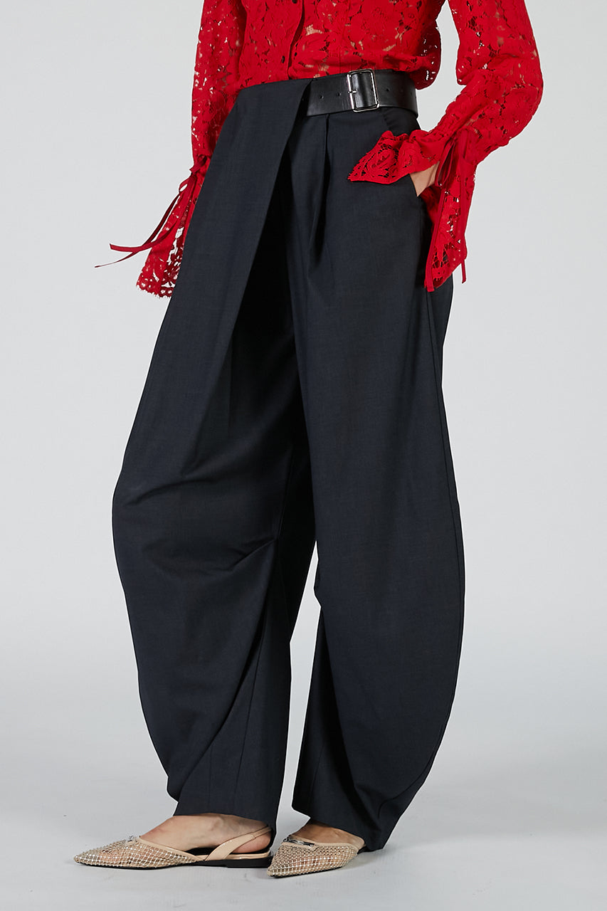 Asymmetrical Belt Pants - 2025 AUTUMN