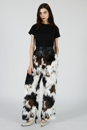 Fur Trim Pants - 2025 AUTUMN