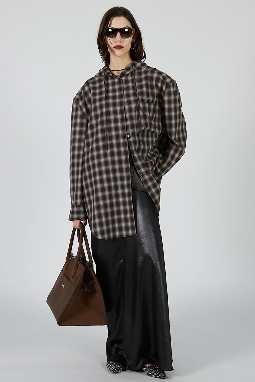 トップス PRANK PROJECT Hooded Check Shirt PRANK PROJECT Hooded Check Shirt トップス