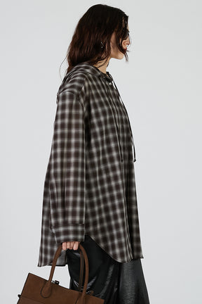 Hoodie Check Shirt