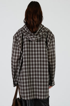 Hoodie Check Shirt