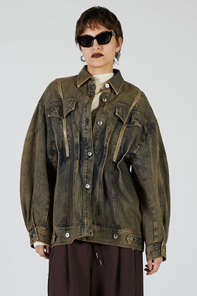 Zip Denim Shirt Blouson - PRE ORDER