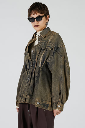 Zip Denim Shirt Blouson - PRE ORDER