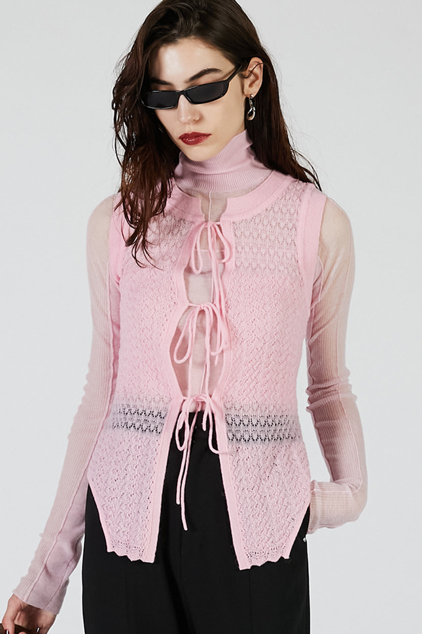ベスト ジレ 「2025Autumn Pre-Order」2WAYモヘアニットベスト / 2WAY Mohair Nitt Vest レディース 2WAY Mohair knit vest - 2025 AUTUMN
