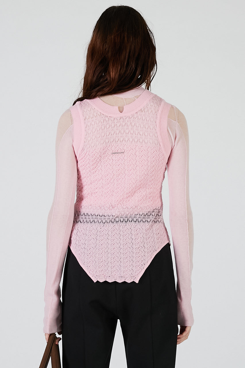 ベスト ジレ 「2025Autumn Pre-Order」2WAYモヘアニットベスト / 2WAY Mohair Nitt Vest レディース 2WAY Mohair knit vest - 2025 AUTUMN