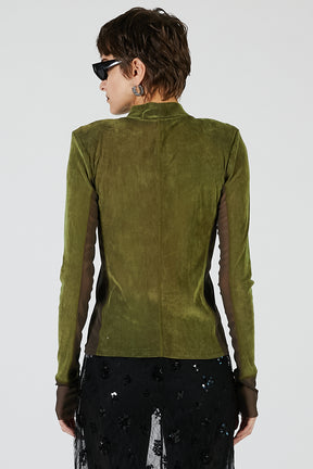 Velour Turtleneck Top - 2025 AUTUMN