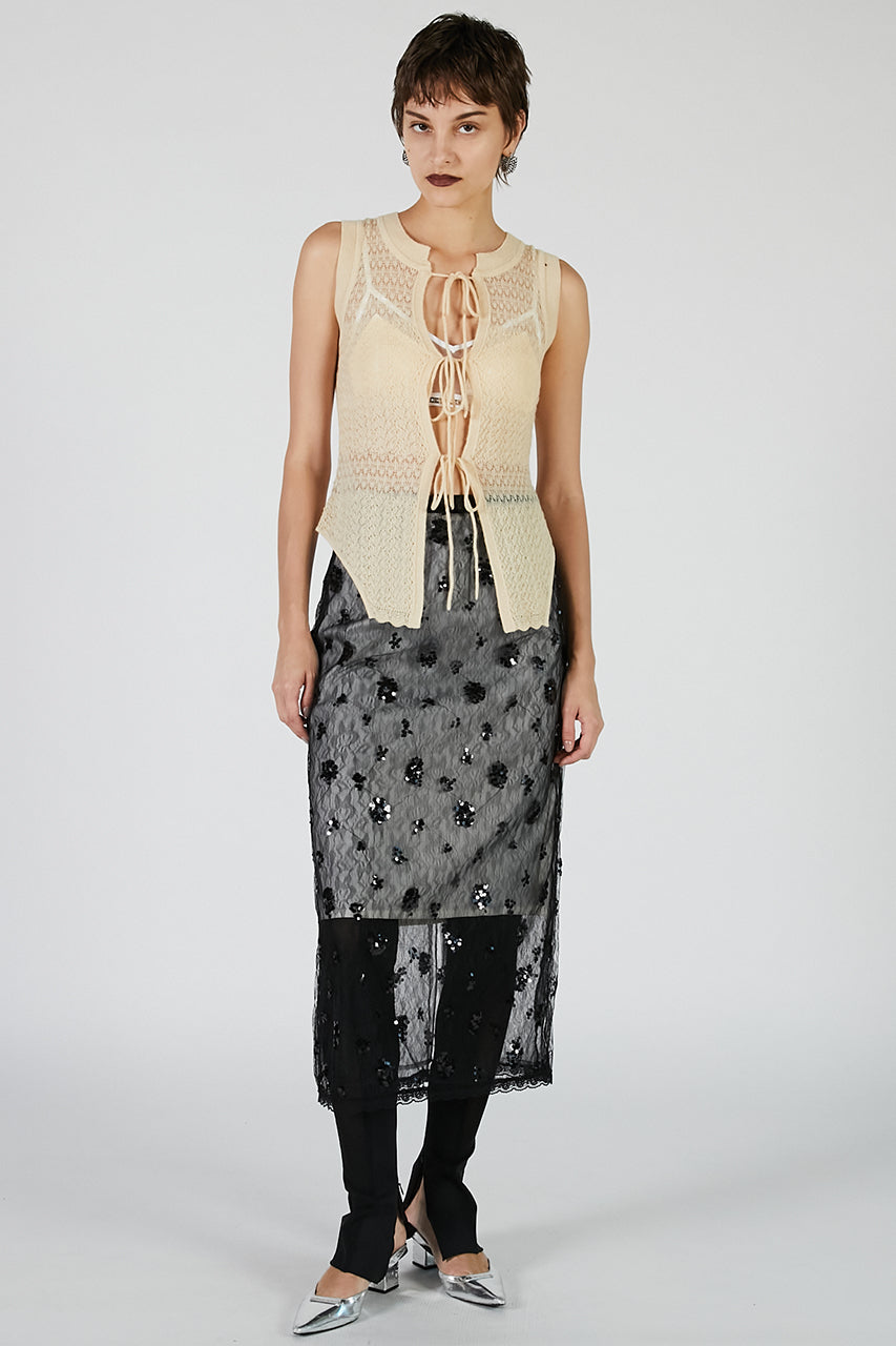 ベスト ジレ 「2025Autumn Pre-Order」2WAYモヘアニットベスト / 2WAY Mohair Nitt Vest レディース 2WAY Mohair knit vest - 2025 AUTUMN
