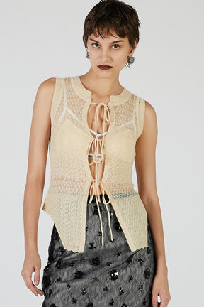 2WAY Mohair knit vest