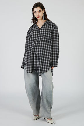 Hoodie Check Shirt