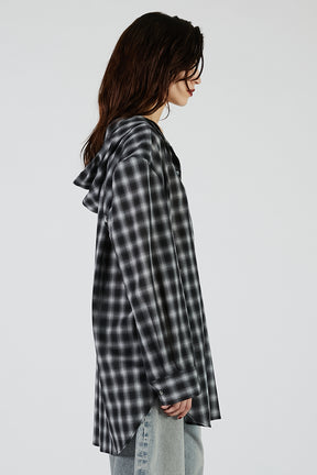 Hoodie Check Shirt