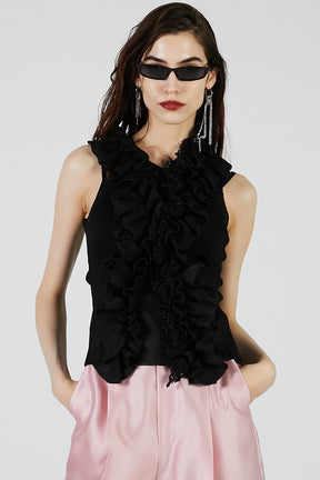 Frill Motif Knit