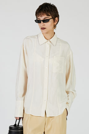 Ball Chain Trim Shirt - 2025 AUTUMN