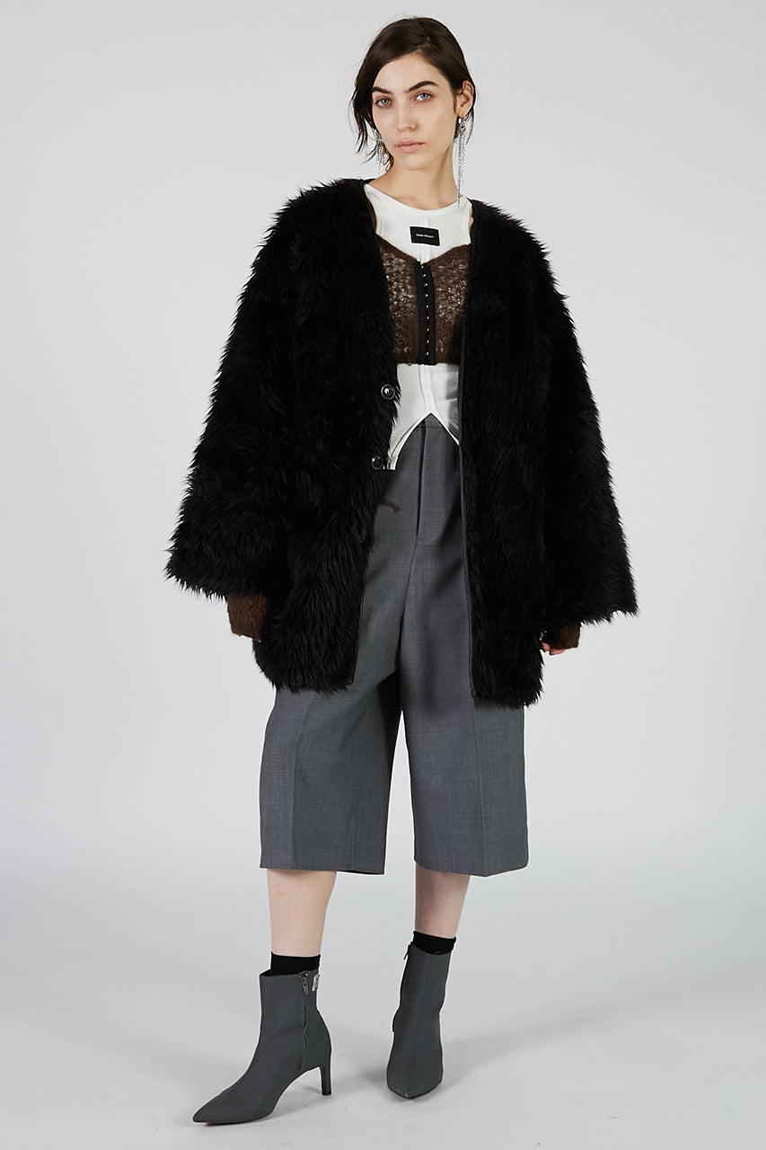 Mohair Mesh Short Cardigan