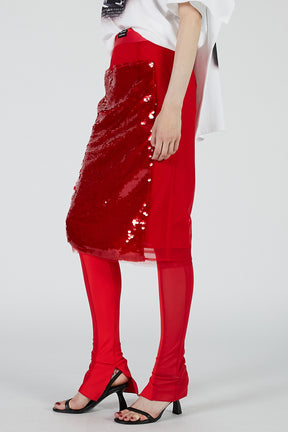 Sequin Midi Skirt