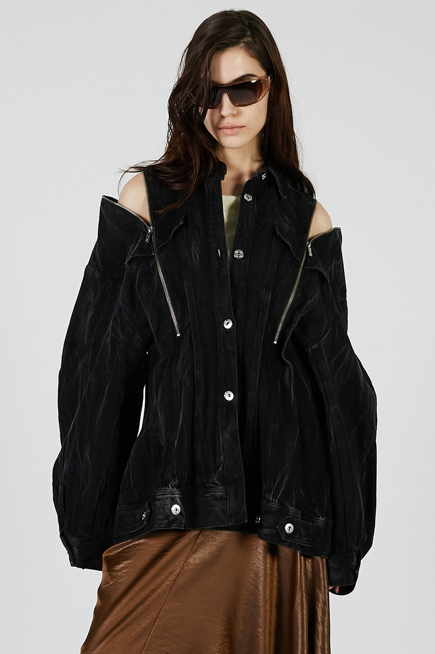 Zip Denim Shirt Blouson - PRE ORDER