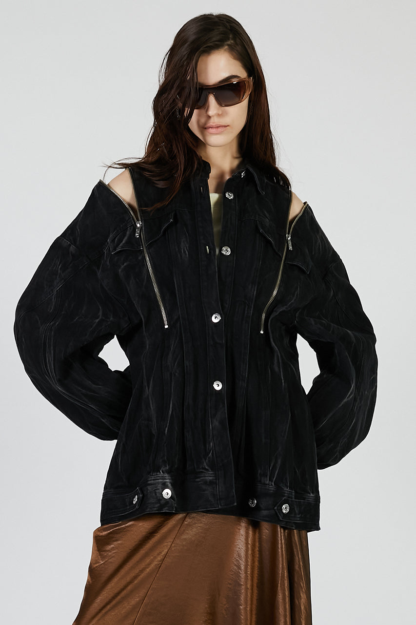 Zip Denim Shirt Blouson - PRE ORDER