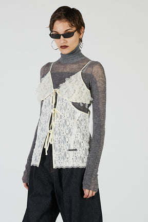Lace Cut-Out Camisole Top