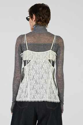 Lace Cut-Out Camisole Top