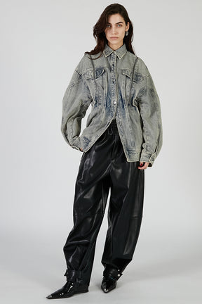 Zip Denim Shirt Blouson - PRE ORDER