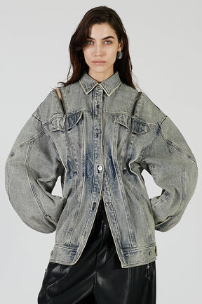 Zip Denim Shirt Blouson - PRE ORDER
