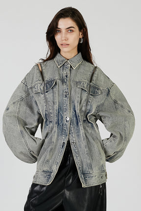 Zip Denim Shirt Blouson - PRE ORDER