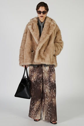 Bambi Print Wide Pants