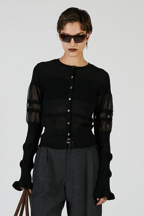 Contrast Border Knit Top