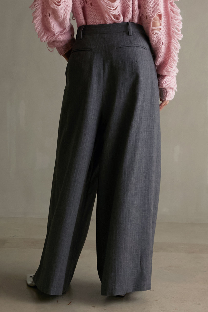Furano Stripe Wrapped Wide Pants