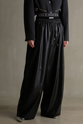 【IIROT】Aynthetic Leather Cropped Pant/38100cm