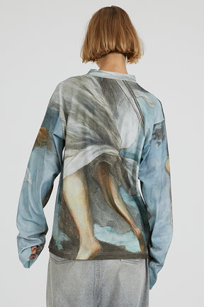 Mythology print long sleeve tee - 2025 AUTUMN
