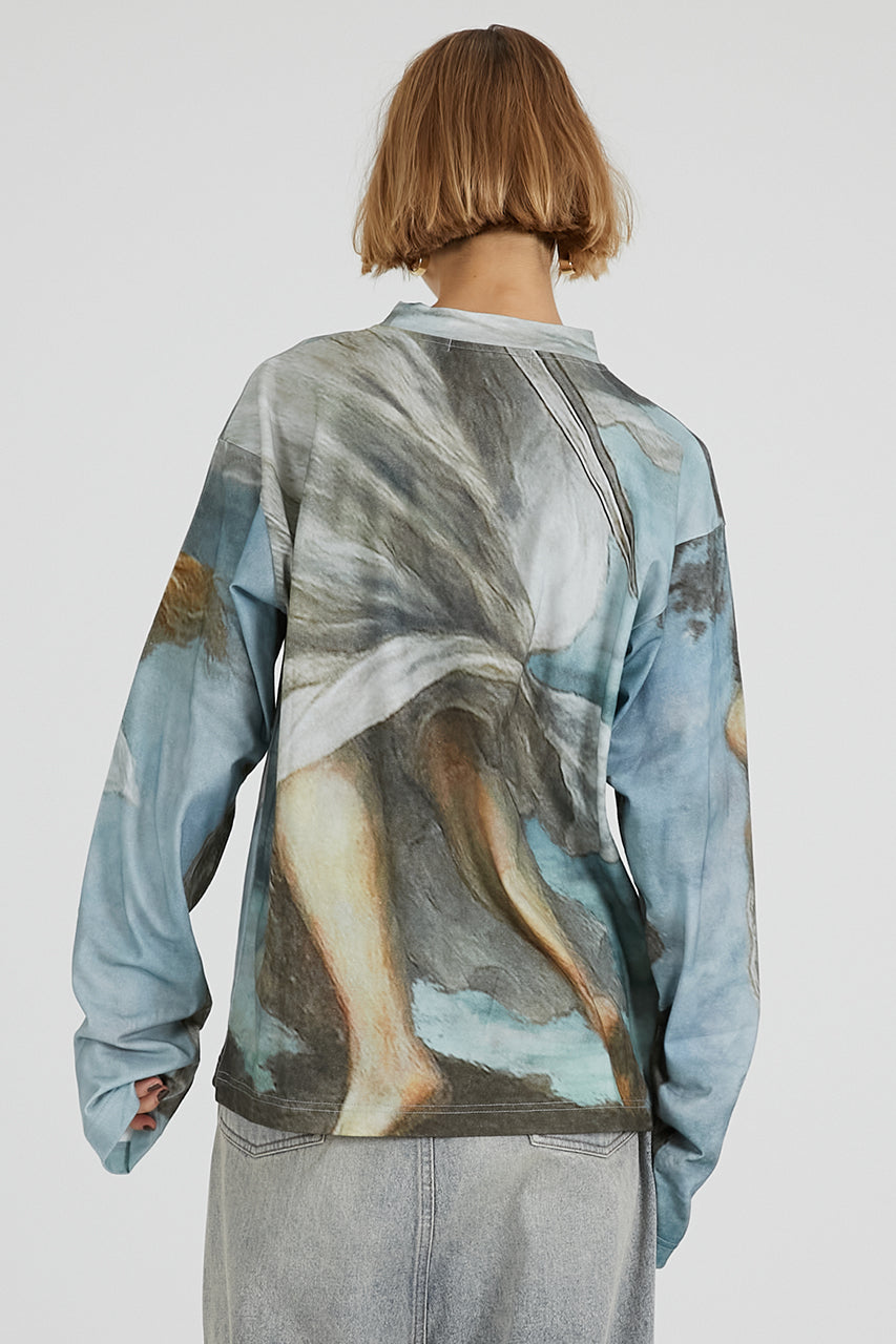 Mythology print long sleeve tee - 2025 AUTUMN