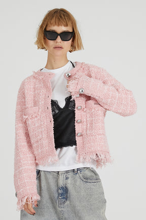 Tweed Knit Cardigan - 2025 AUTUMN