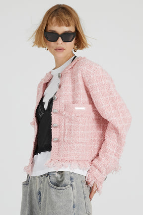 Tweed Knit Cardigan - 2025 AUTUMN