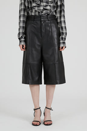 Leather Half Pants - 2025 AUTUMN
