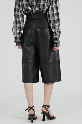 Leather Half Pants - 2025 AUTUMN