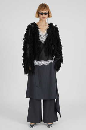 Fluffy Knit Cardigan - 2025 WINTER