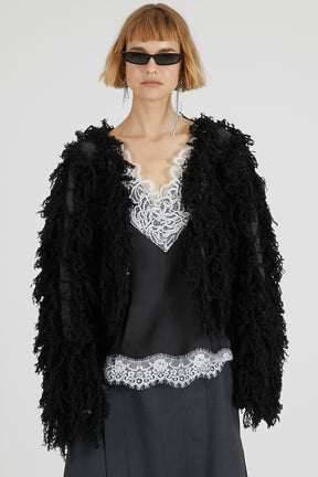 Fluffy Knit Cardigan - 2025 WINTER
