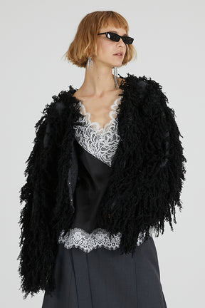 Fluffy Knit Cardigan - 2025 WINTER