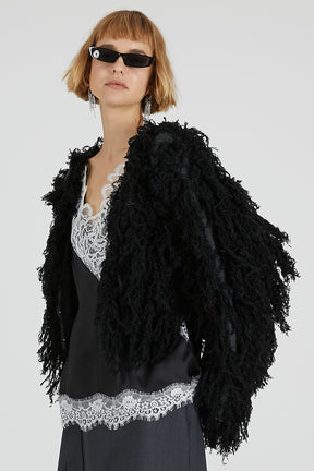 Fluffy Knit Cardigan - 2025 WINTER