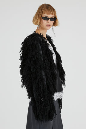 Fluffy Knit Cardigan - 2025 WINTER