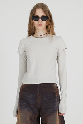 Layered Long Sleeve T-Shirt - 2025 AUTUMN