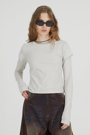 Layered Long Sleeve T-Shirt - 2025 AUTUMN