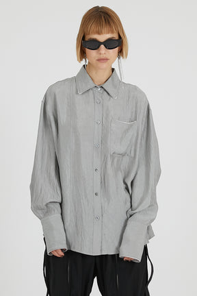 Ball Chain Trim Shirt - 2025 AUTUMN