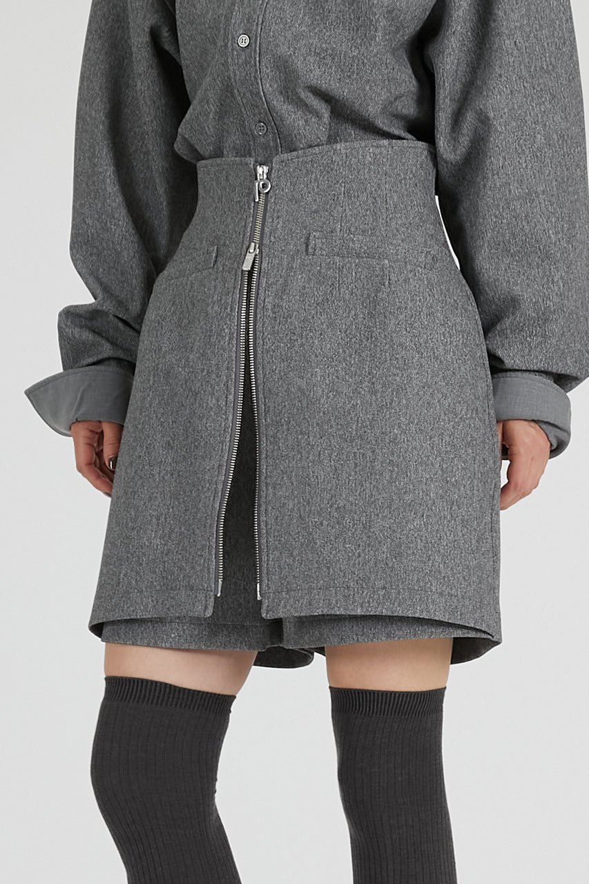 Front Zip Short Pants - 2025 AUTUMN